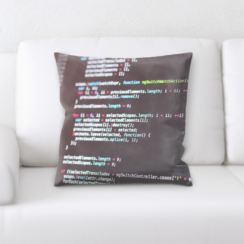Coussin décoratif à code