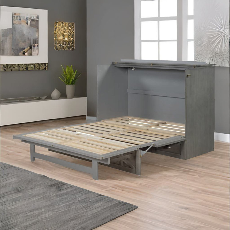 Cherisma Murphy Bed, Gray, Full / Double