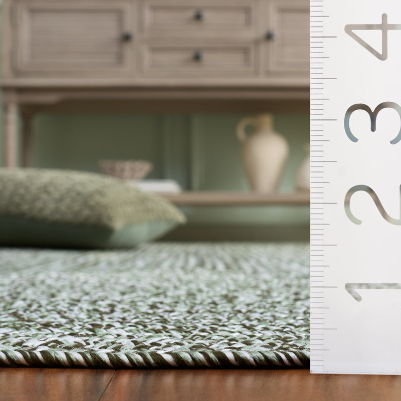 Braided 260 Hand Woven Performance Machine Washable No Pattern Rug, Runner 2' x 4'