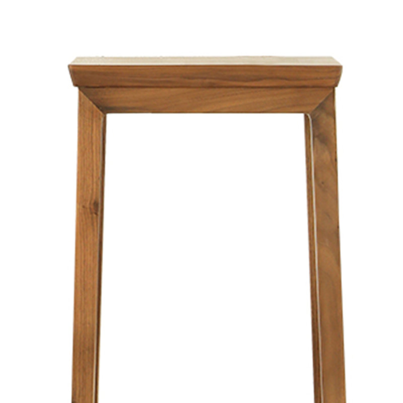 Cadre en bois massif aux coins arrondis simples, Brun