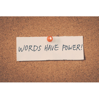 Words Have Power by Sean824 - Wrapped Canvas Print