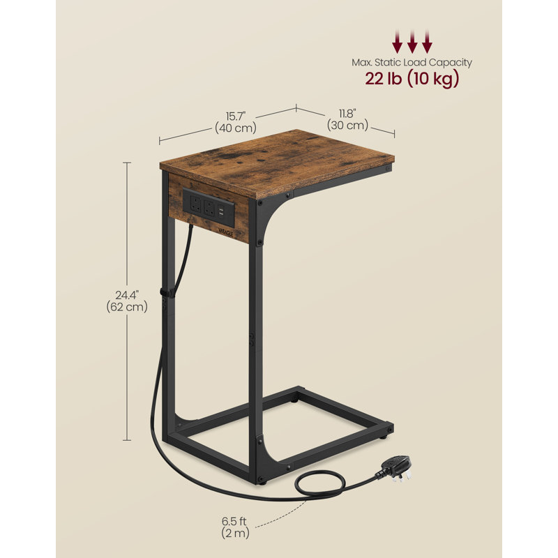 C-Shaped Side Table