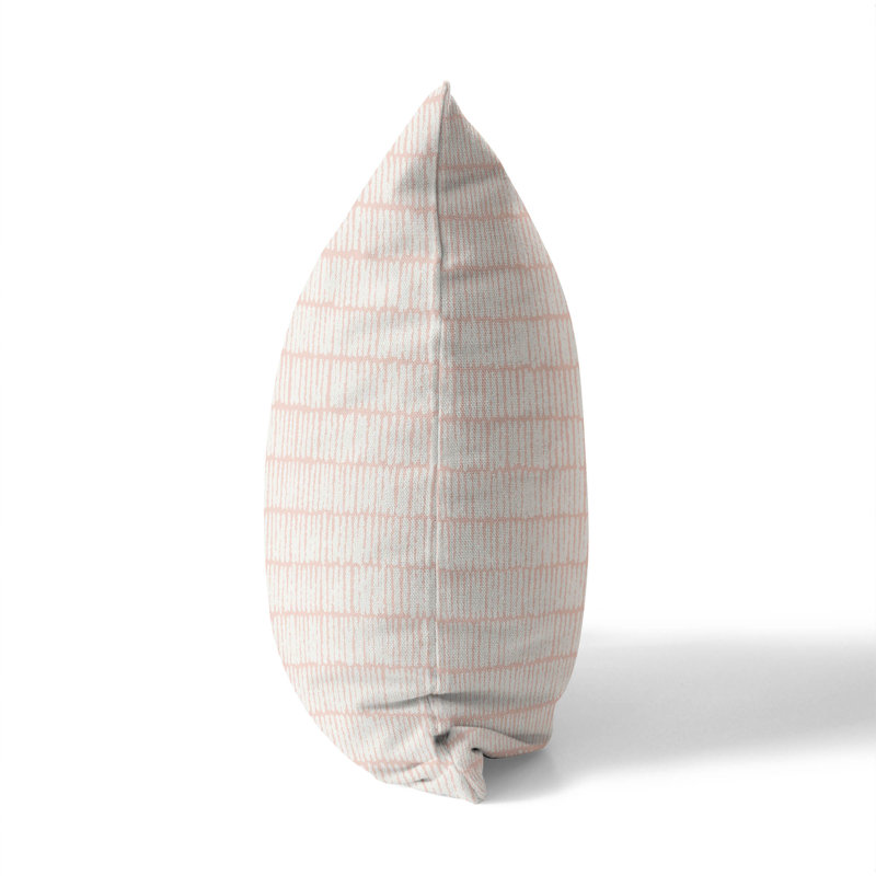 Coussin Ricky Row, Rayure rose, H 20 po x l 20 po
