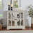 LED Curio Display Cabinet With Adjustable Shelves And Magnetic Closure, Retro Design For Showcasing Precious Possessions-550619350