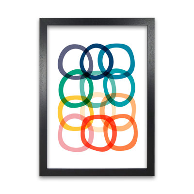Colourful Rings 1 Piece Wall Art