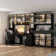 2 Piece Office Set Include 47'' W Bookcase And 90.6'' W Computer Desk  With Hutch
