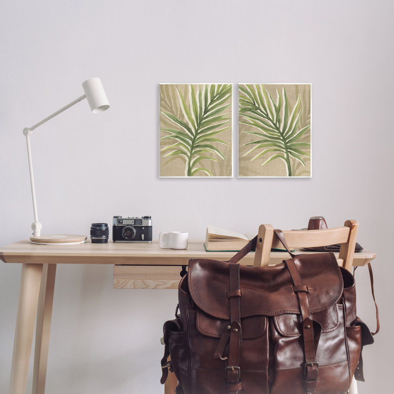 Plaque murale en feuilles de palmier naturel, design par June Erica Vess