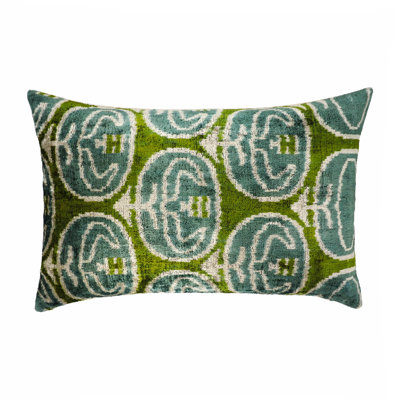  Housse de coussin en soie Ikat