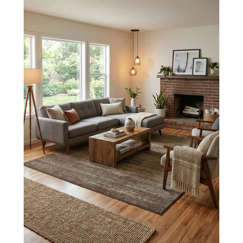 Tapis brun Arendtsville, Rectangle 7 pi 1 po x 10 pi