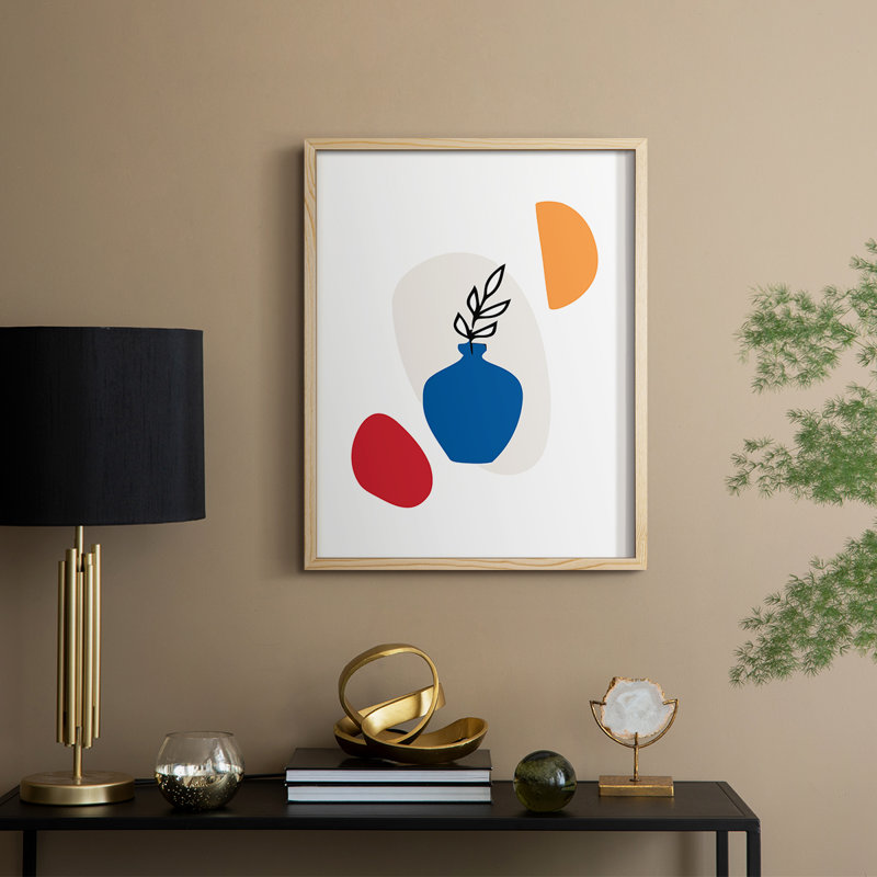 Matisse CCXC Framed Print Framed Print - Solid Wood, Natural, 11" H x 9" W