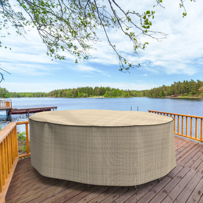 Tanner Outdoor Oval Patio Table & Chairs Set Cover