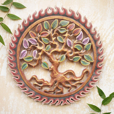 Handmade Traditional Wall Decor on Solid Wood