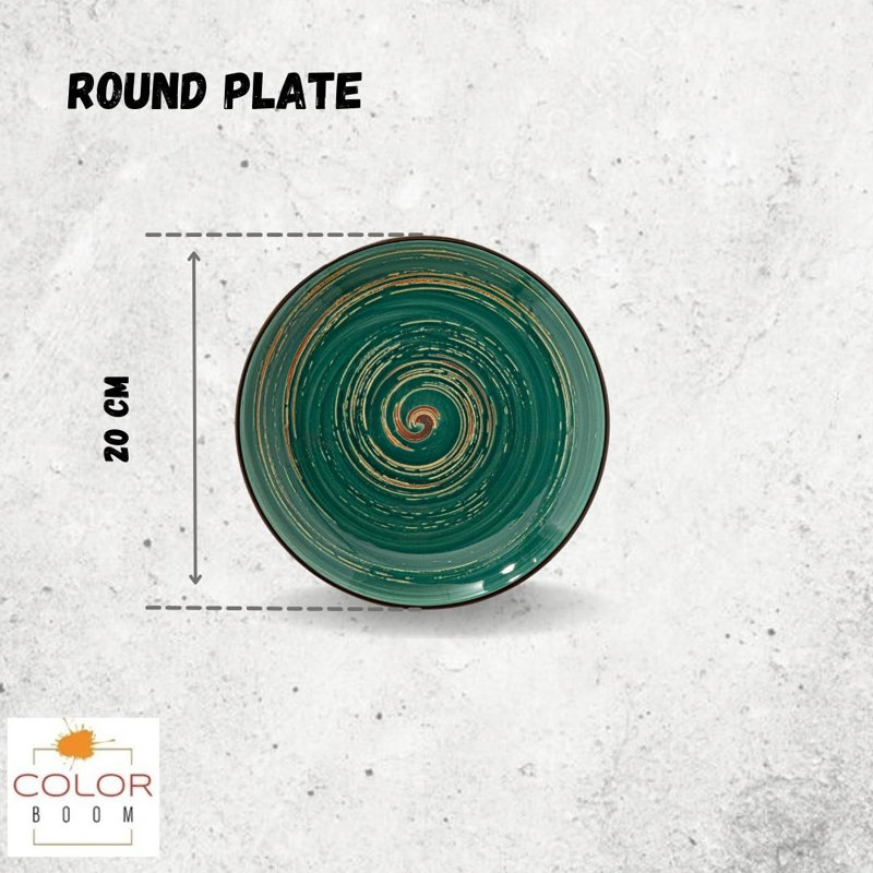 Wilmax Colourboom 20.5cm Round Plate 20.5 Cm, Green