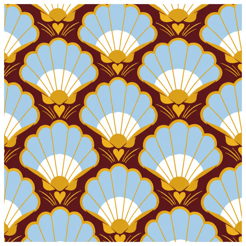 Scallop Shell Pattern Comforter, King