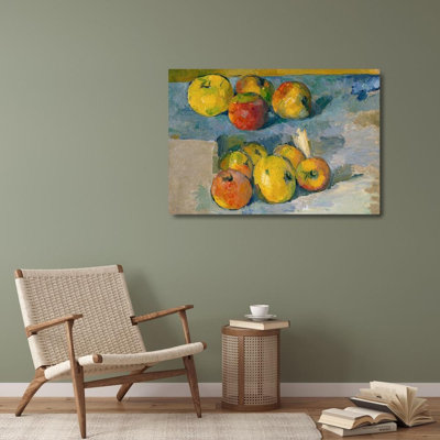 Toile tendue avec châssis Lark Manor ™ Cezanne, Paul, titre: Pommes