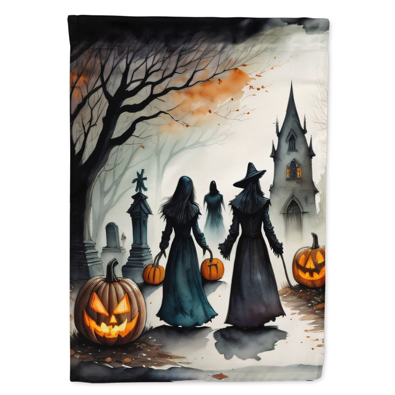 Vampires Spooky Halloween House Flag