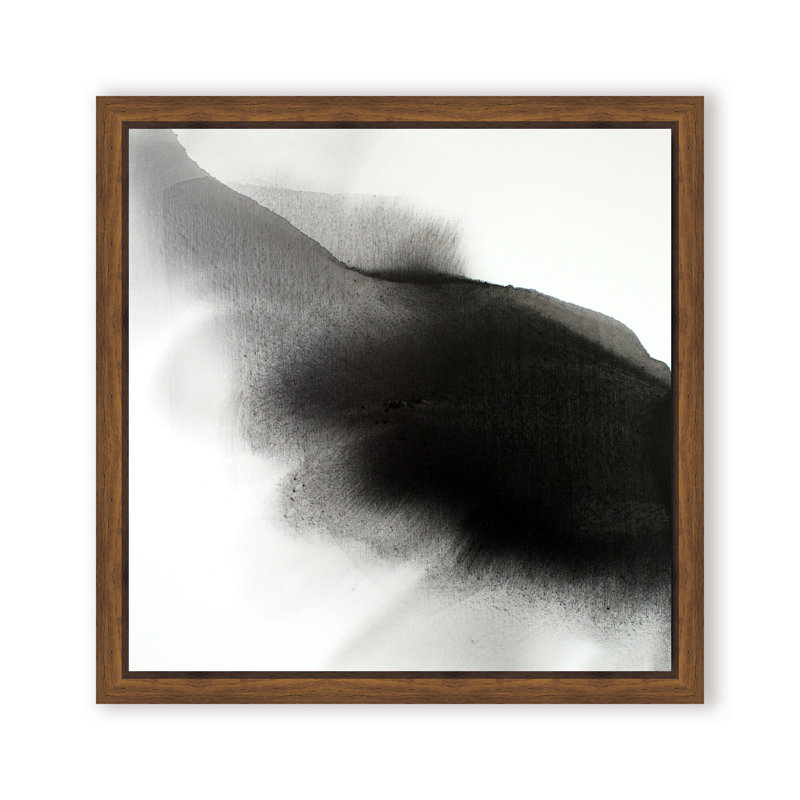 Abstract The Darkness Always Leads to Light by  - Picture Frame Graphic Art, 24" H x 24" W x 2.375" D, Black