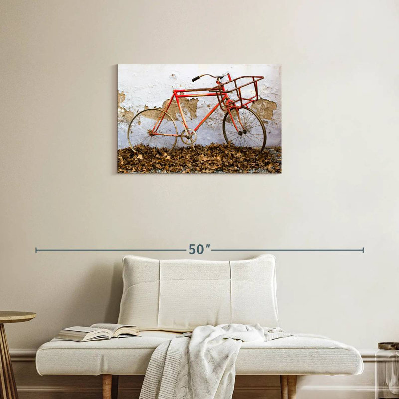 Mehar Rusty Bicycle, 20" H x 30" W