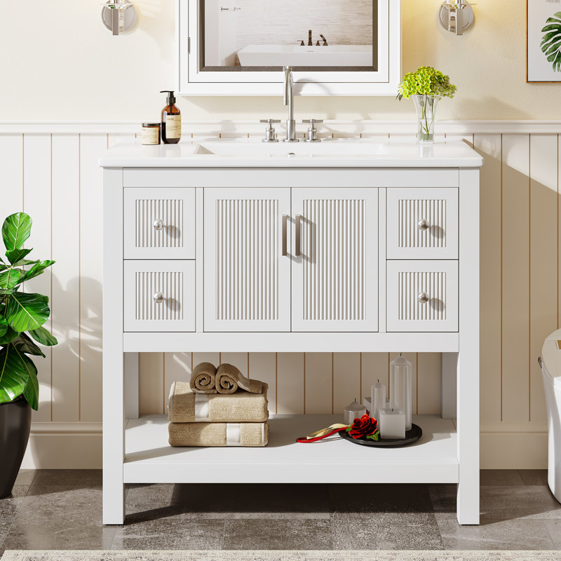 Meuble-lavabo simple 36 po avec comptoir