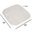Coussin de chaise en mousse viscoélastique antidérapante 16 po x 16 po Alexis-86741249-112466861