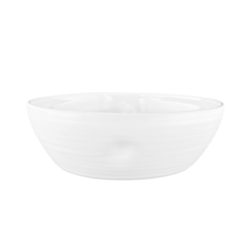 Bol de service en grès Canvas Home, Blanc