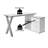 Geles 55.12'' W L-Shaped Writing Desk with Cabinet-1474014001