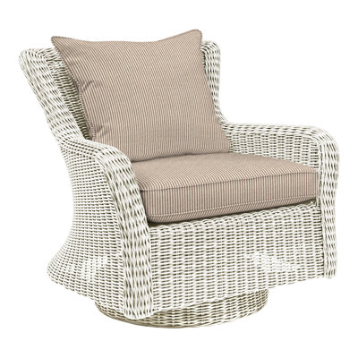 Sag Harbor Swivel Rocking Chair with Cushions 