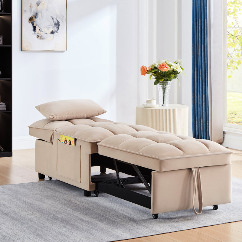Lit simple, réglable et optimisant l'espace, taupe, taupe, Taupe