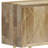 Jager 60"W Solid Mango Wood Mid-Century Contemporary 3-Door Sideboard Buffet with Geometric Brass Inlay