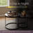 Lavish Home Small Round Nesting Coffee Tables