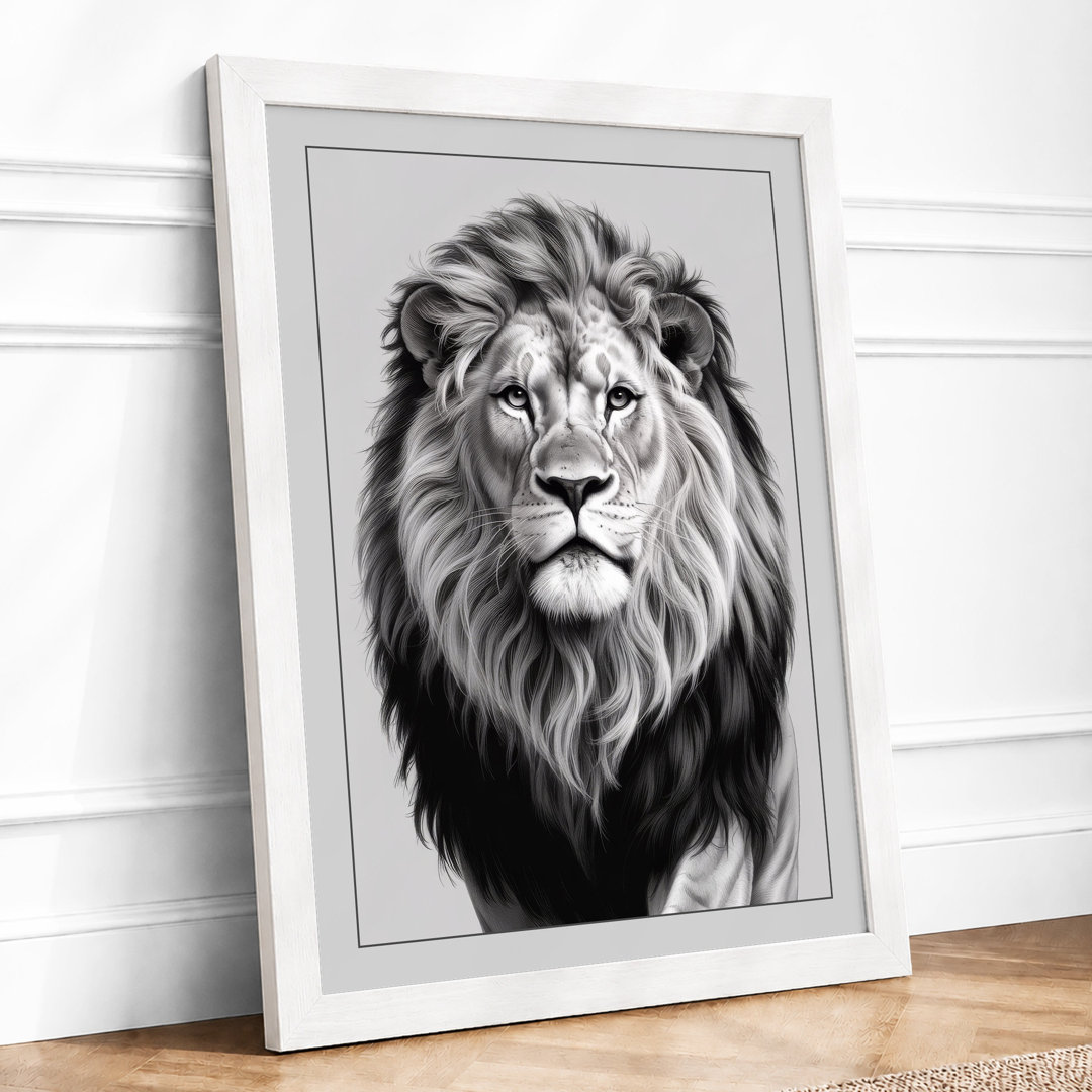 Sovereign Lion Minimalist - Framed Print