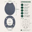 Soft Close Round Toilet Seat