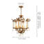Lustre 3/6-lumières de style bougie rétro avec abat-jour en verre Dzesika Morla-281544475-281544472