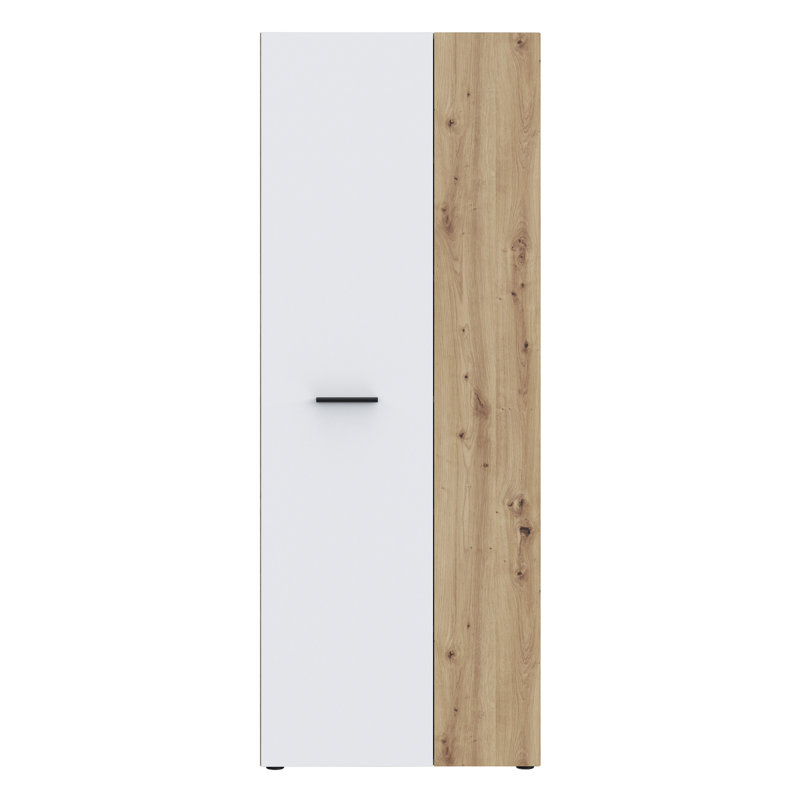Shilu 18 Pair Shoe Storage Cabinet, White/Oak