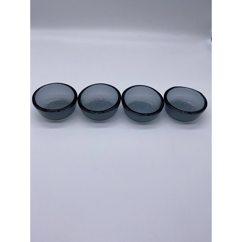 Small Sauce Bowls, Transparent Grey