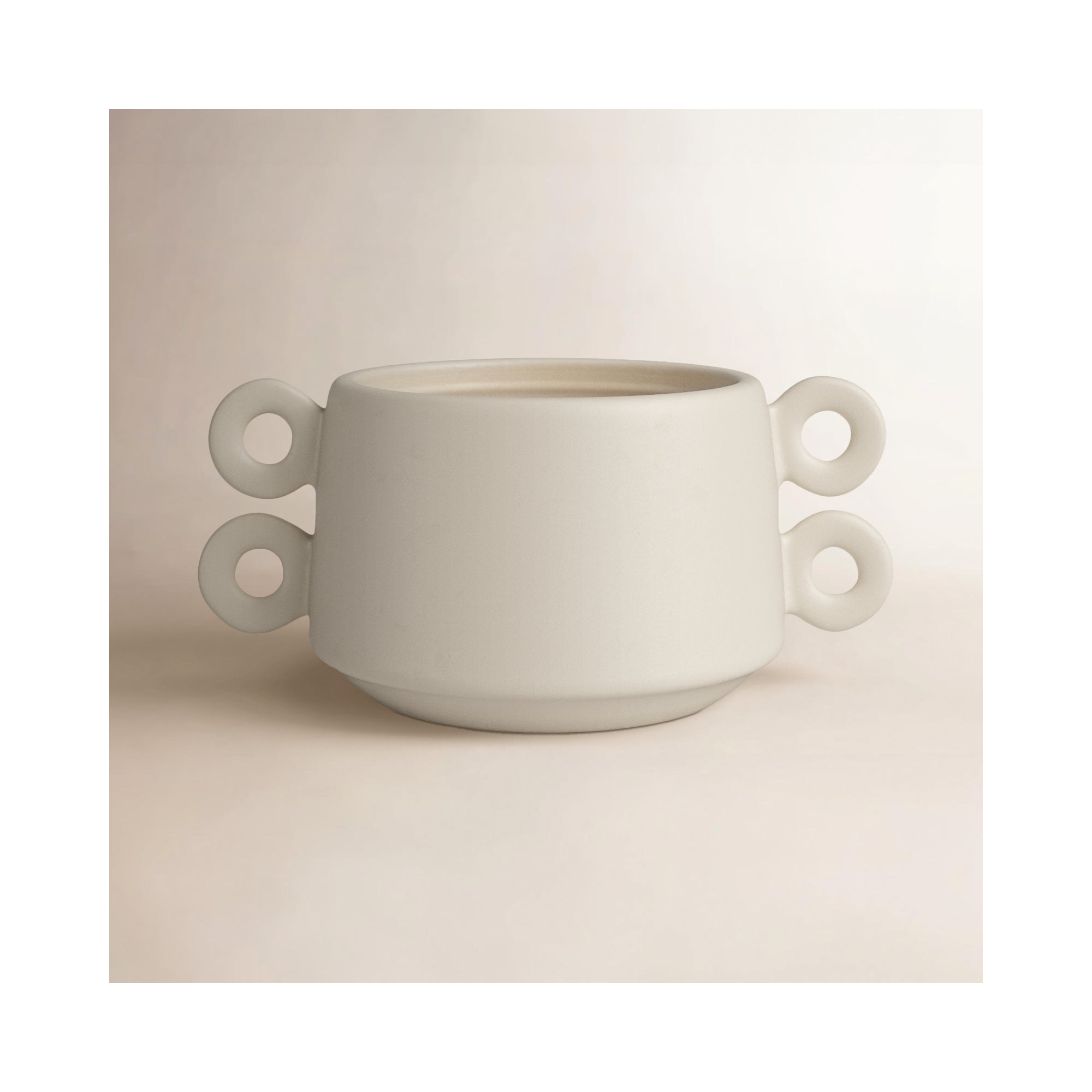 White 3.5" Ceramic Table Vase