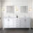 Dark Grey Double Bath Vanity 80 In. W X 22 In. D, With Cultured Marble Top-117978912