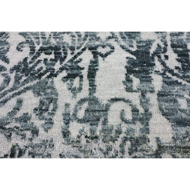 Damask Area Rug, Rectangle 9' x 12'