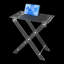 Support d'ordinateur pliable en acrylique / table basse portable