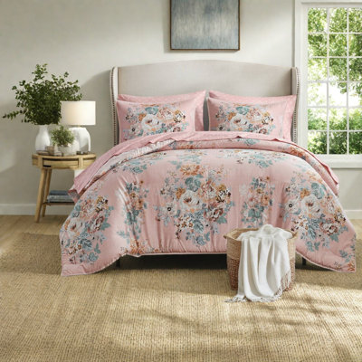 Ensemble de literie réversible de très grande taille en microfibre de style rétro pour la maison