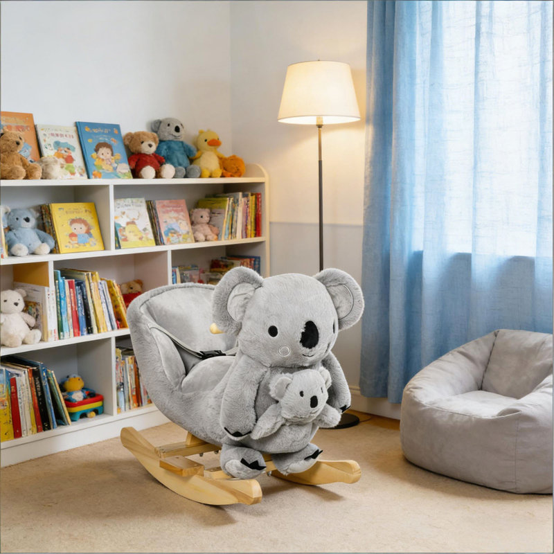 Cheval à bascule en forme de koala, cheval à bascule pour enfants