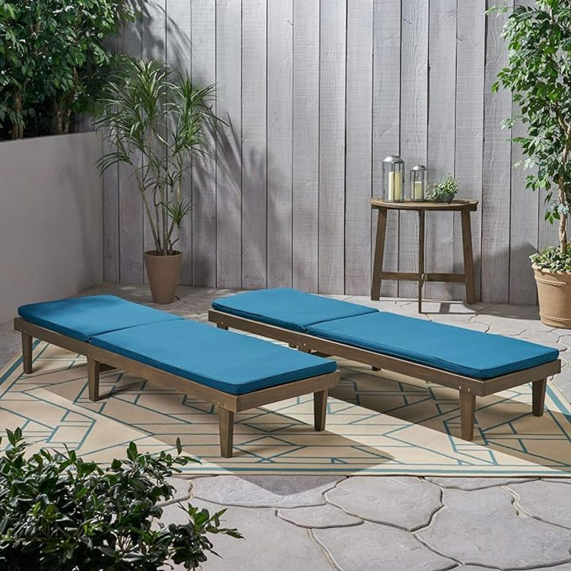 NADINE CHAISE LONGE, Blue, Brown, 2