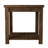 24" Farmhouse End Table with Storage Shelf, Rustic Whiskey Finish, Fully Assembled-115235468