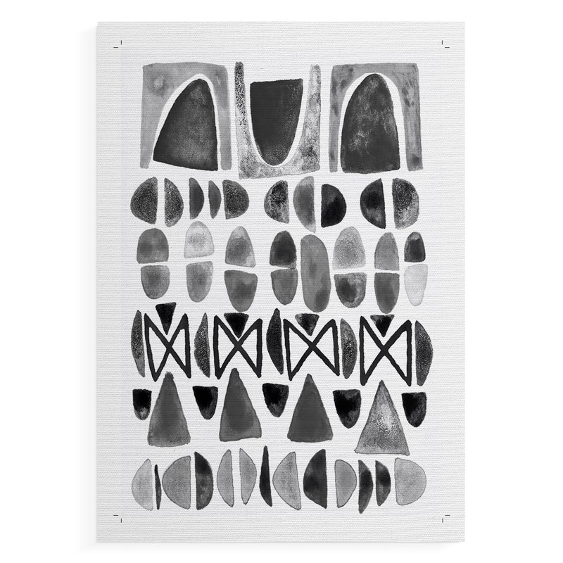 Arches grises I - impression sur toile seulement - non encadrée, H 12 po x l 8 po