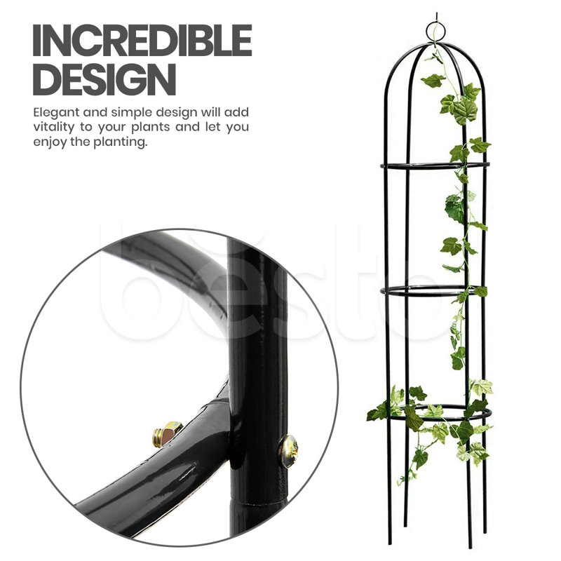 Garden Metal Obelisk Trellis