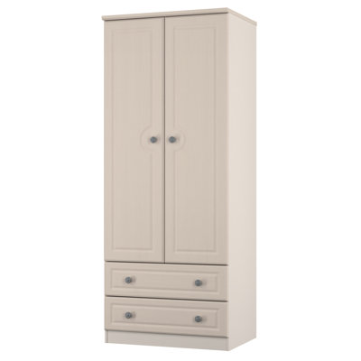 Cloninger 2 Door 2 Drawer Wardrobe