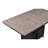 6pc Counter Height Dining Set Black Gray Finish Rectangular Table Under Table Storage Upholstery Chairs