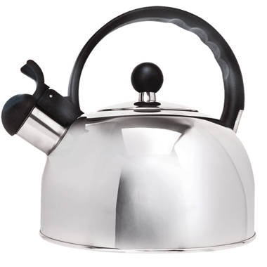 Bene Casa 2.5-quart stainless-steel stovetop tea kettle, removable, wh
