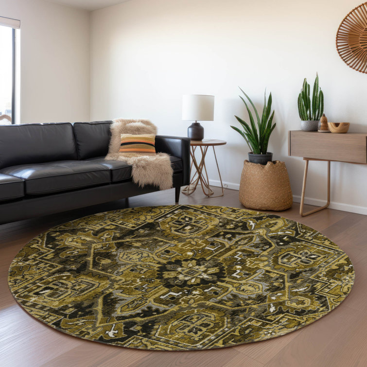 Premium Machine Washable Cerrito AMF570 Brown Rug