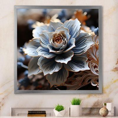 " Stylish Blossiming Blue Magnolia Flower "